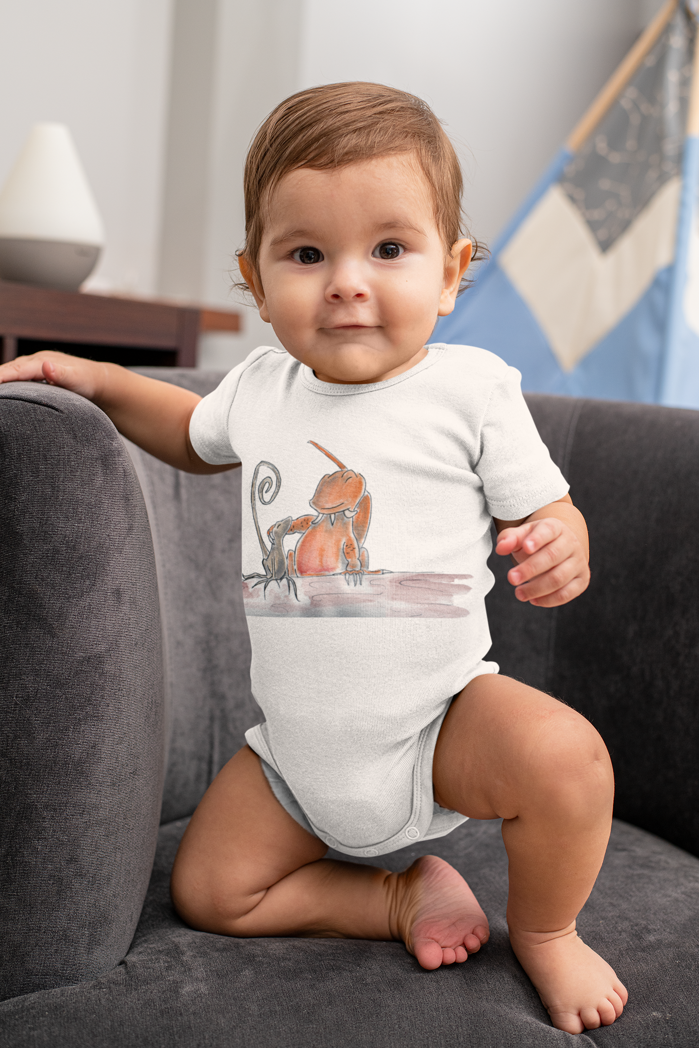 Curly and Rex Infant Onesie Bodysuit